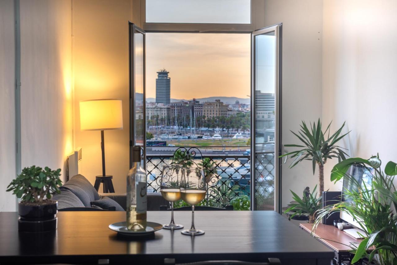 Superb Cute Flat Barcelona Bests View On The Sea For Couple 外观 照片